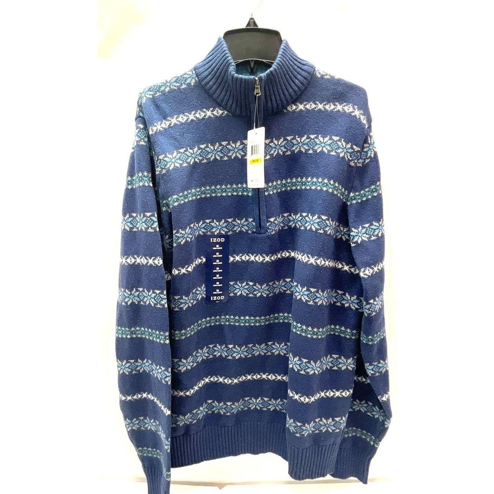IZOD Estate Blue Sweater Size Medium-NWT